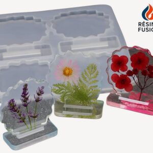 Moule résine époxy – Plaques florales debout