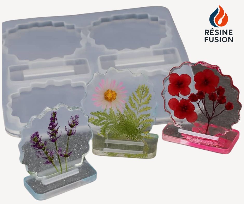 Moule résine époxy – Plaques florales debout