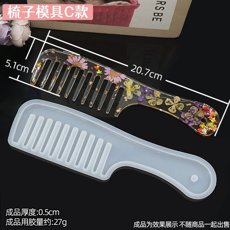 Moule Silicone Peigne Résine Époxy