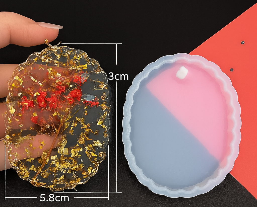 Moule Silicone Porte-Clé Résine