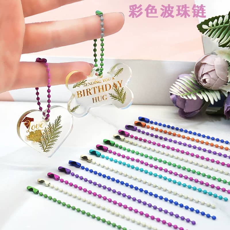 Chaînes à Billes Colorées