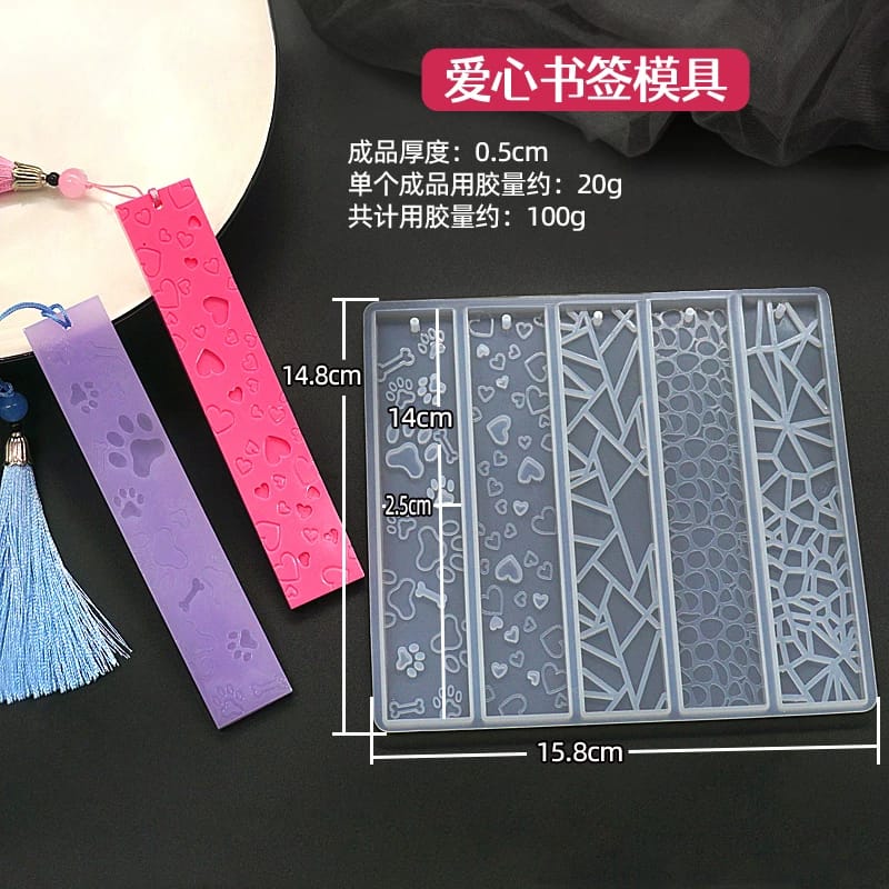Moule Silicone Marque-Pages Résine