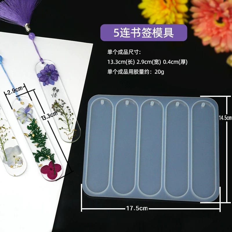 Moule Silicone Marque-Pages Résine